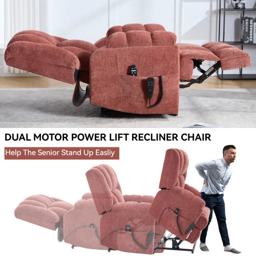 Power Lift Recliner Dual Motor Heat Massage