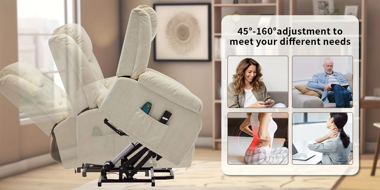 DOOTTOO Power Lift Recliner Chair – Wide Electric Reclining Sofa