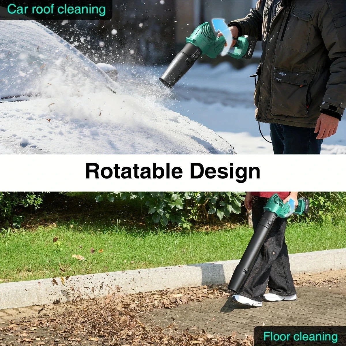 Taskstar Leaf Blower for Lawn 550CFM Electric Cordless