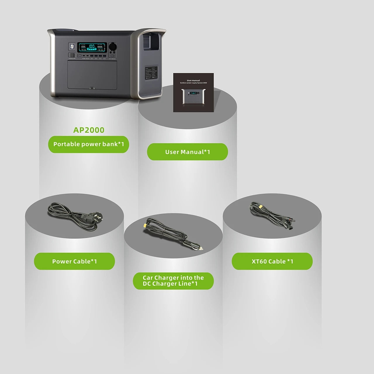 UAPOW 2600W 2048WH Portable Power Station