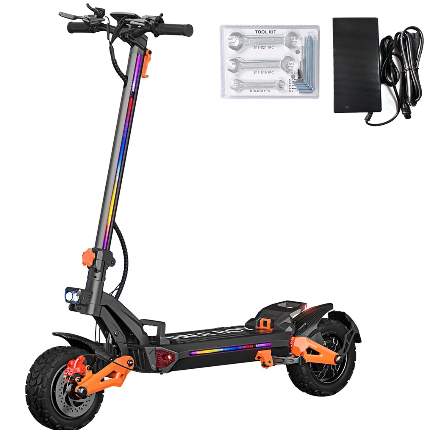 FREE BOY High Performance Dual-Motor Foldable Electric Scooter