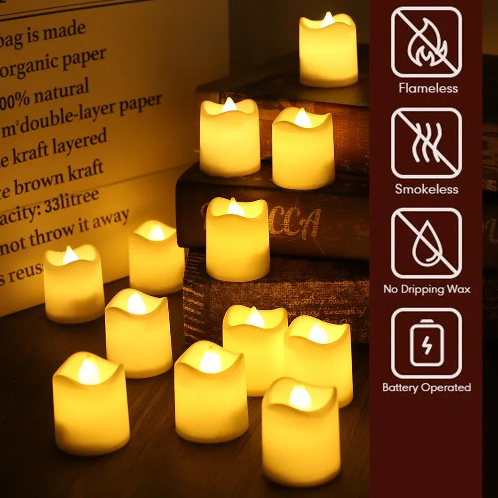 Realistic Flameless LED Candles Battery Operated