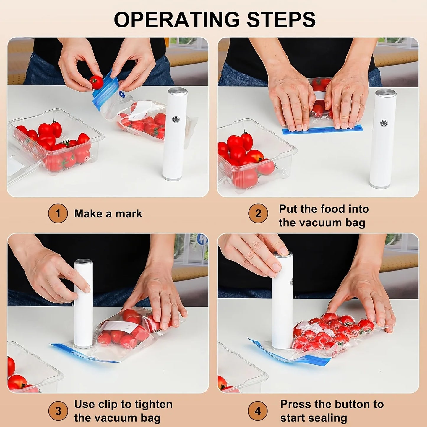 MZROT-80kPa Compact Vacuum Sealer for Food