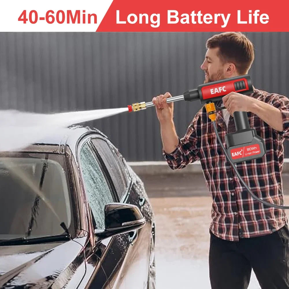 EAFC Cordless 60Bar Electric High Pressure Car Wash Gun