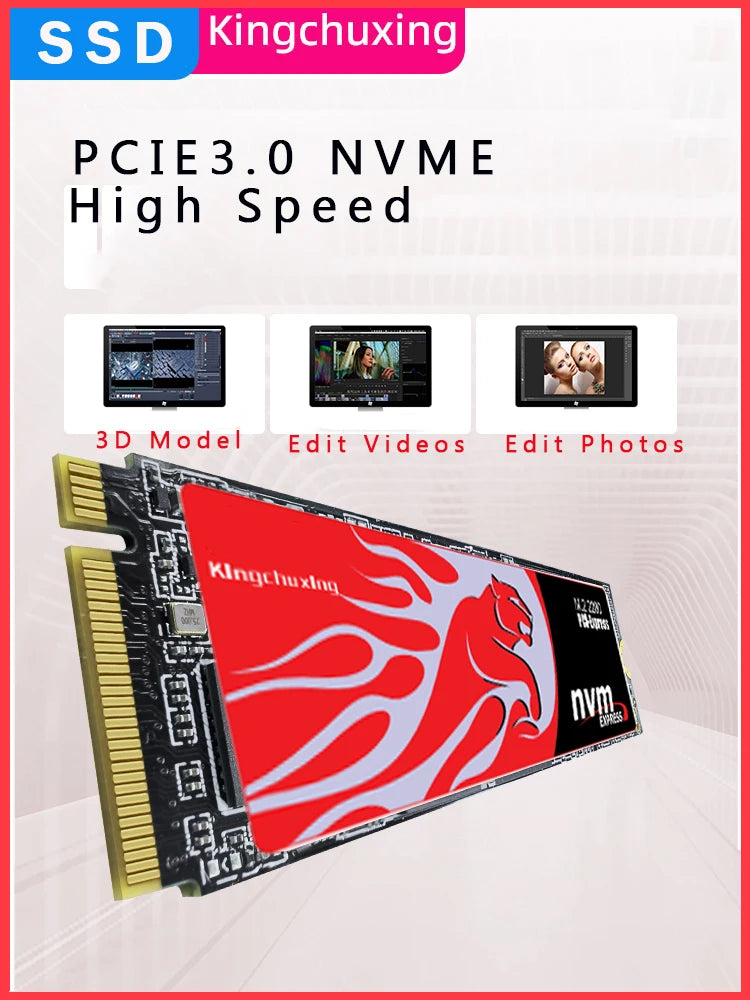 Kingchuxing SSD NVme M2 Hard Drive SSD 1TB M2