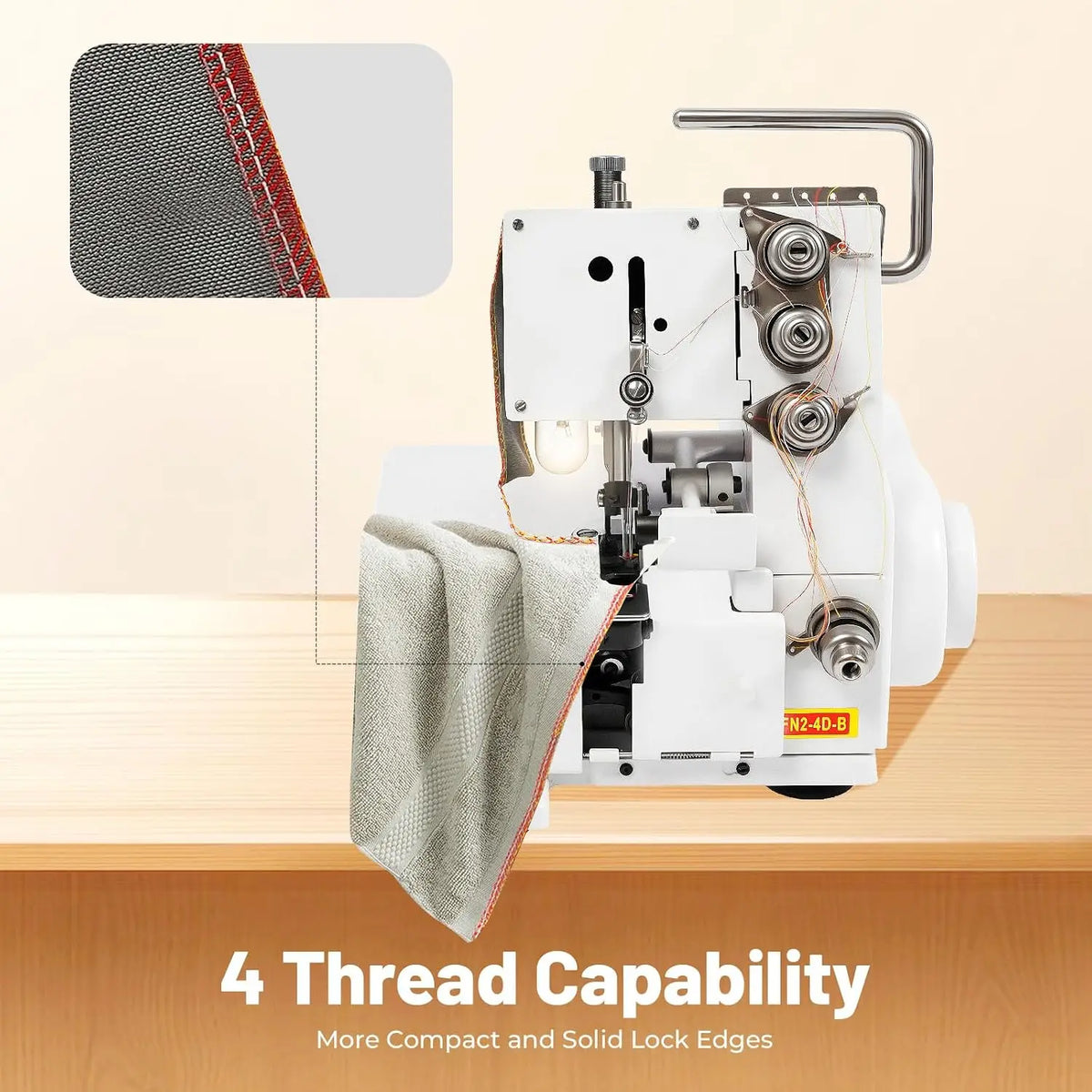 2-4D-B 4 Thread Overlock Sewing Machine Professional