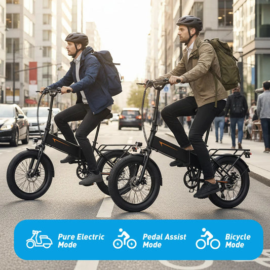 DYU A20 750W（peak 1200W） Electric Bike Folding E Bike 48V 20" Adult Fast Commuter Bicycle 45km/h
