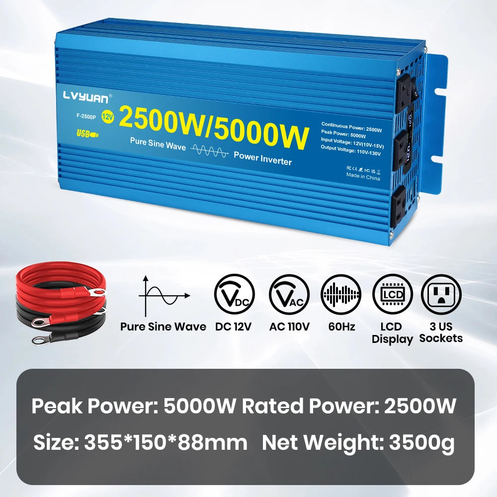Foval 3000W 4000W 5000W 6000W Pure Sine Wave Inverter