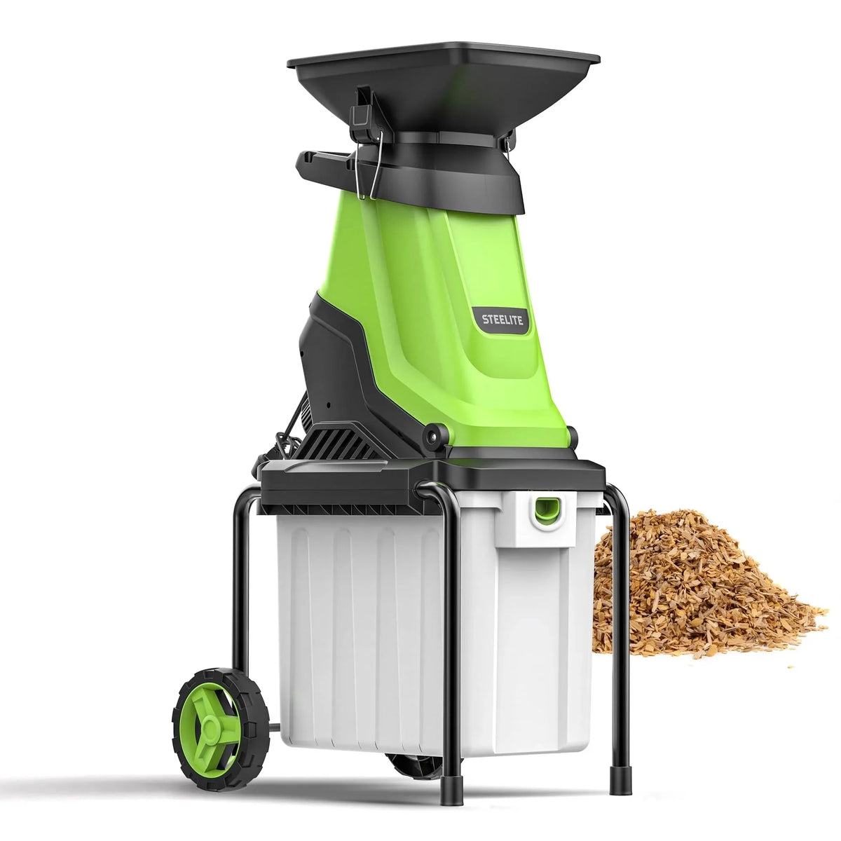 Deli 15 Amp Electric Wood Chipper Shredder