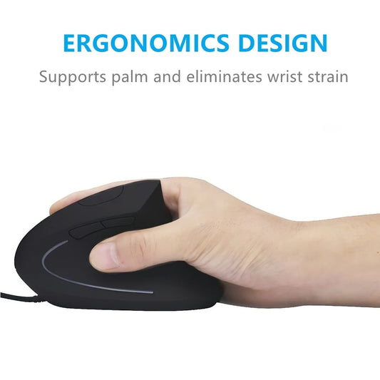 Ergonomic Vertical Mouse USB Plug Wired