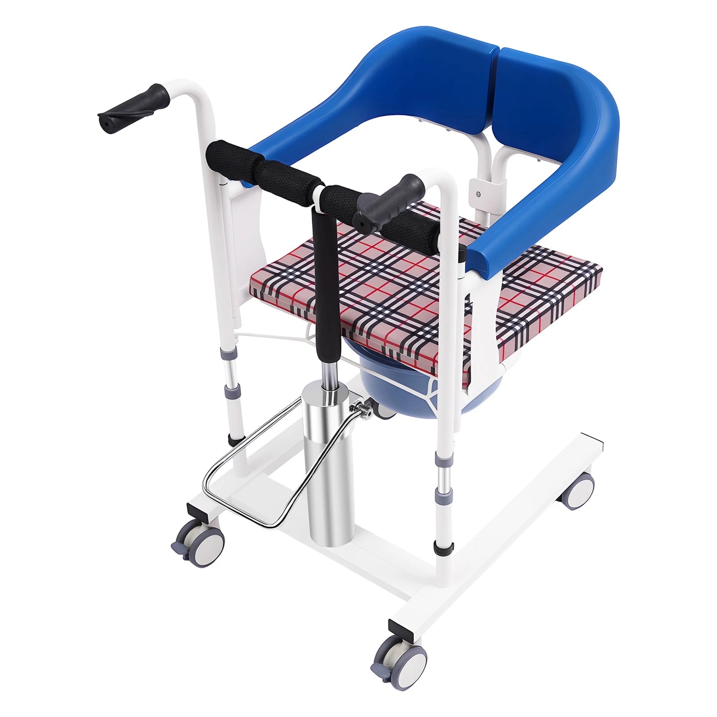 90kg Load-Bearing Hydraulic Patient Lifting Wheelchair