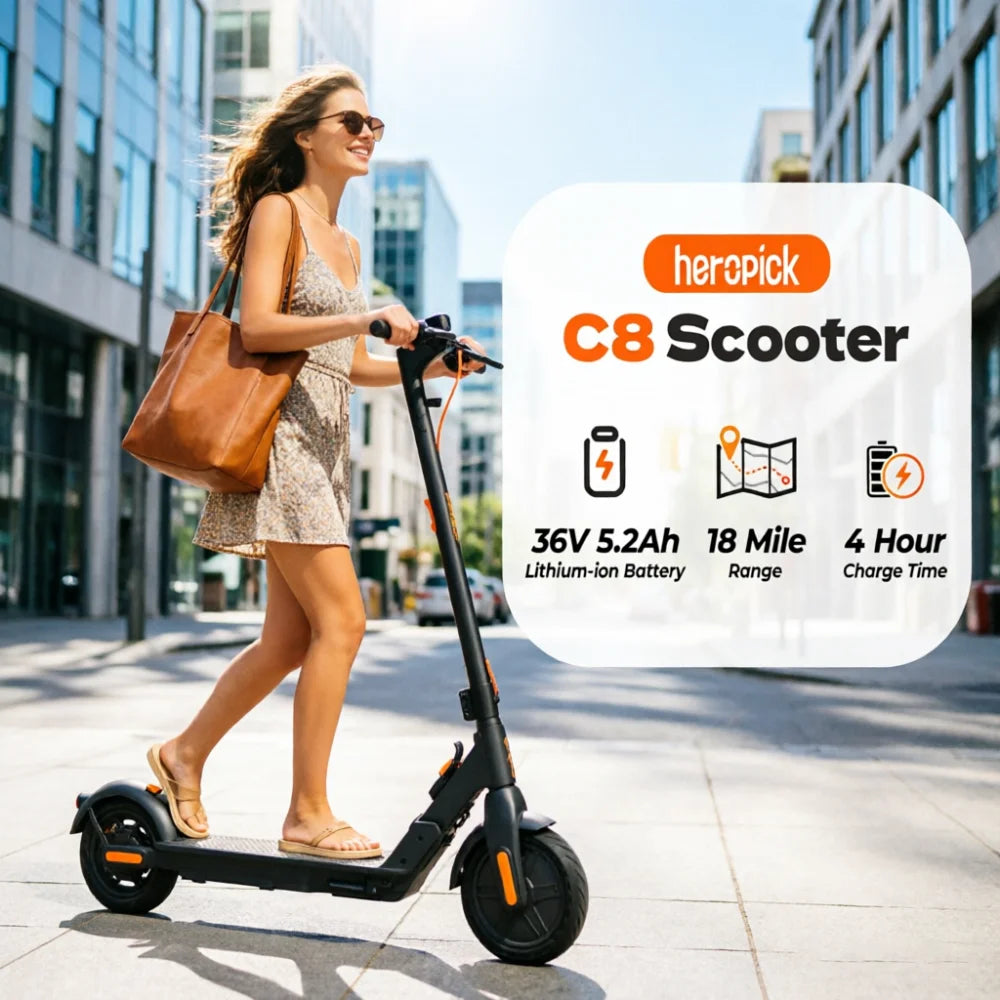 HeroPick C8 Adult Electric Scooter 350W 19mph