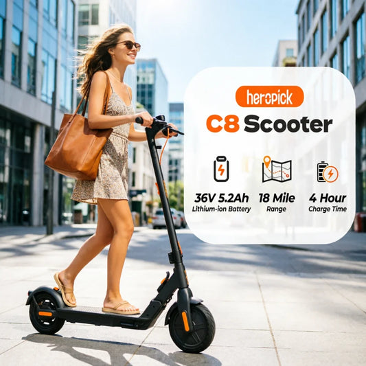 HeroPick C8 Adult Electric Scooter 350W 19mph