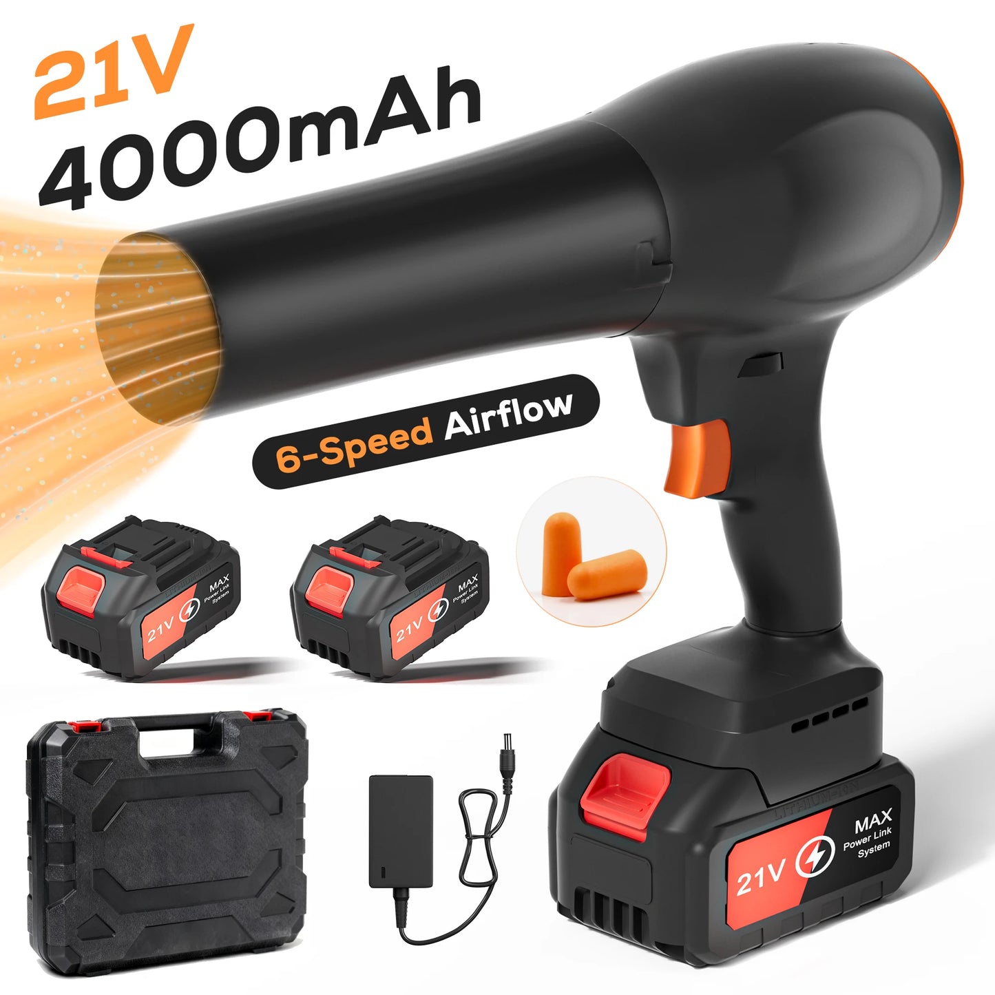 MUTAK Cordless Leaf Blower, Portable Handheld Dust Cleaner