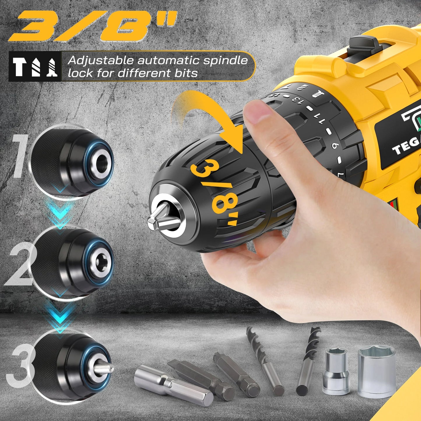 TEGATOK 45N.M Electric Screwdriver