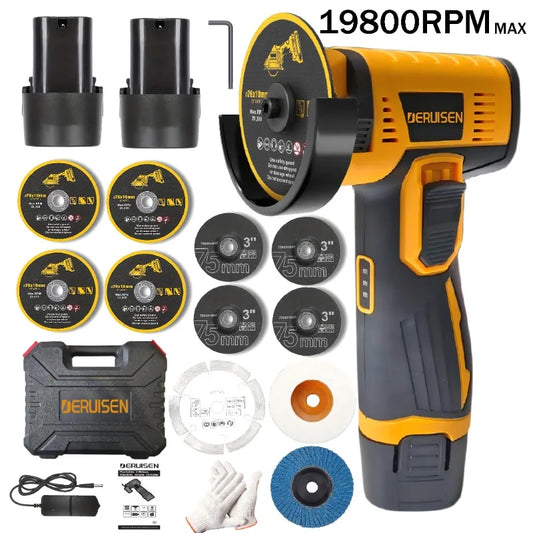 DERUISEN 19800 RPM Mini Wireless Angle Grinder