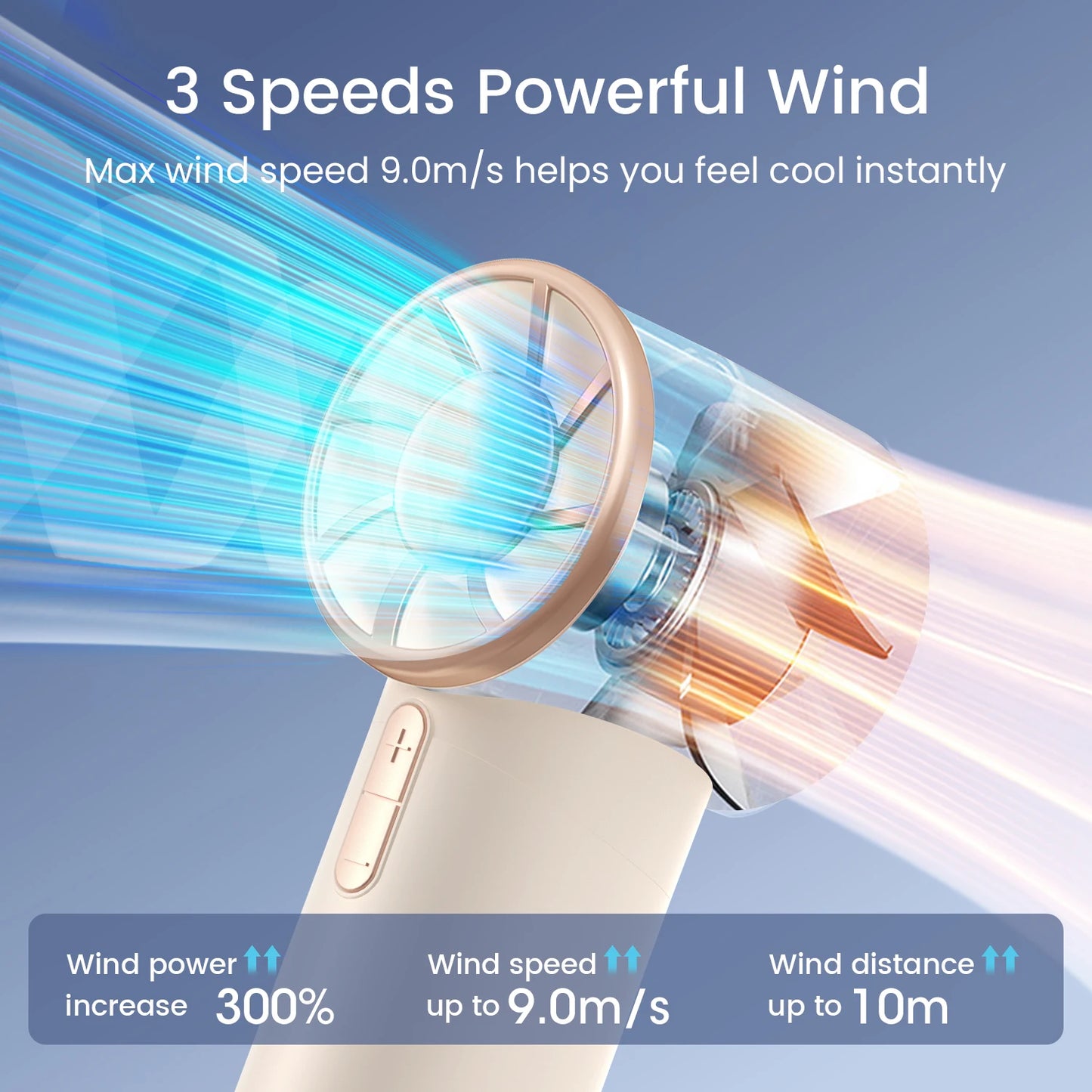 Portable Handheld Fan Adjustable Turbo Mini Fan