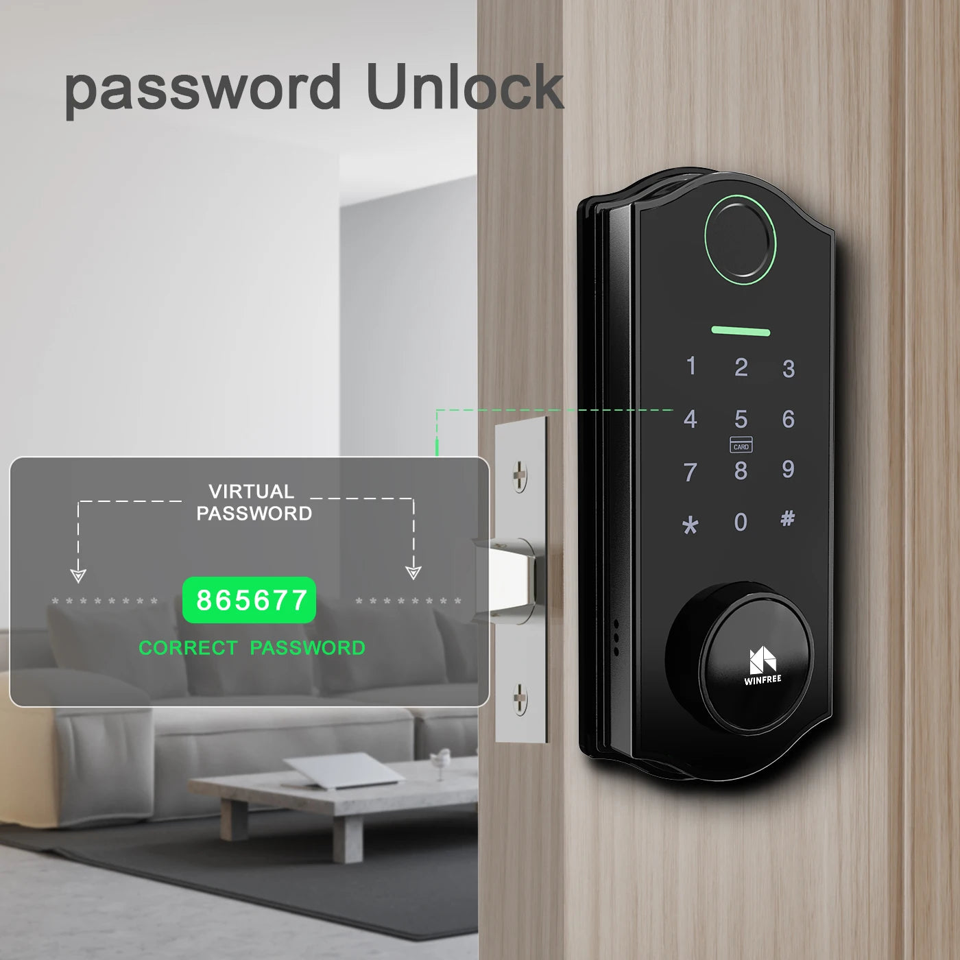 WINFREE Keyless Entry Deadbolt Smart Lock