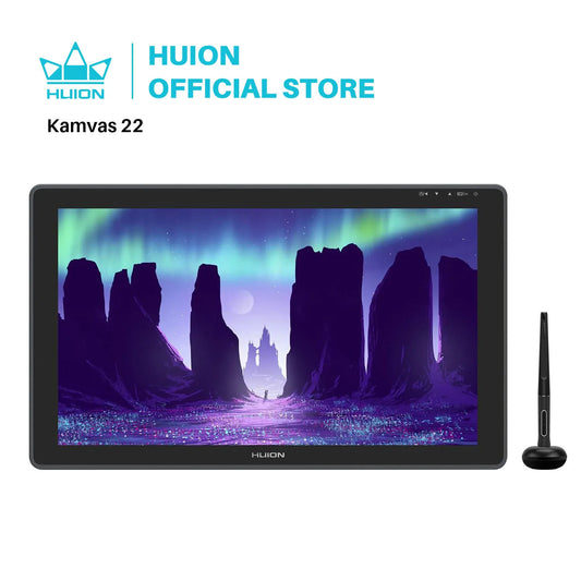 HUION Kamvas 22 Graphic Pen Tablet Monitor Pen Display 21.5"