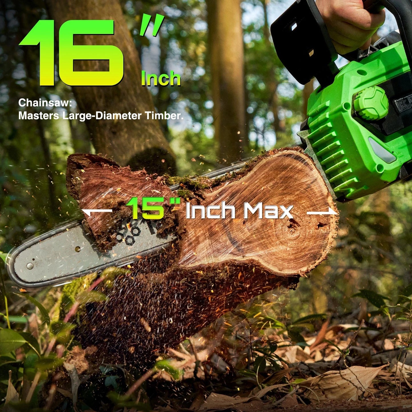 TaskStar 16 Inch Brushless Chainsaw Automatic Oiling