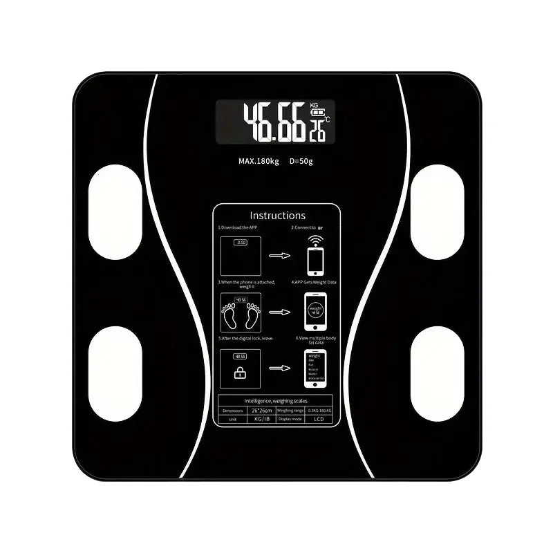 Smart Body Fat Scale Wireless LED Digital Bathroom Scale