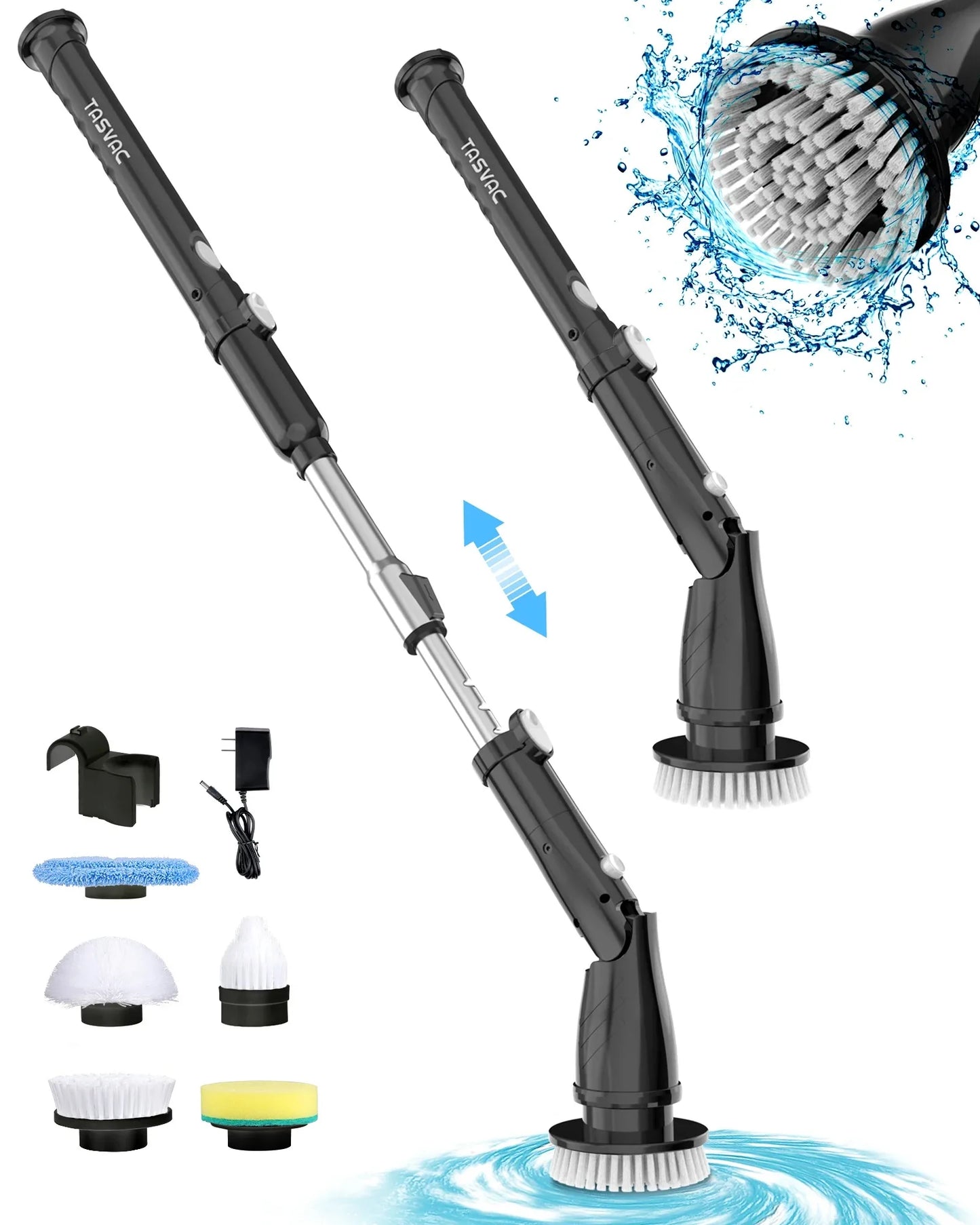 INSE 450RPM Electric Spin Scrubber Cordless