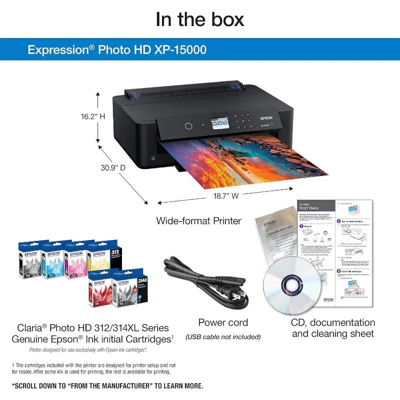 Epson Expression Photo HD XP-15000 Wireless Color Wide-Format Printer