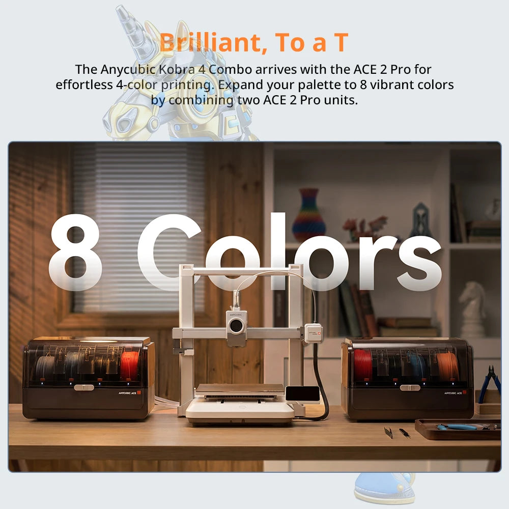 ANYCUBIC Kobra 4 or Kobra 4 Combo Multi-Color 3D Printer