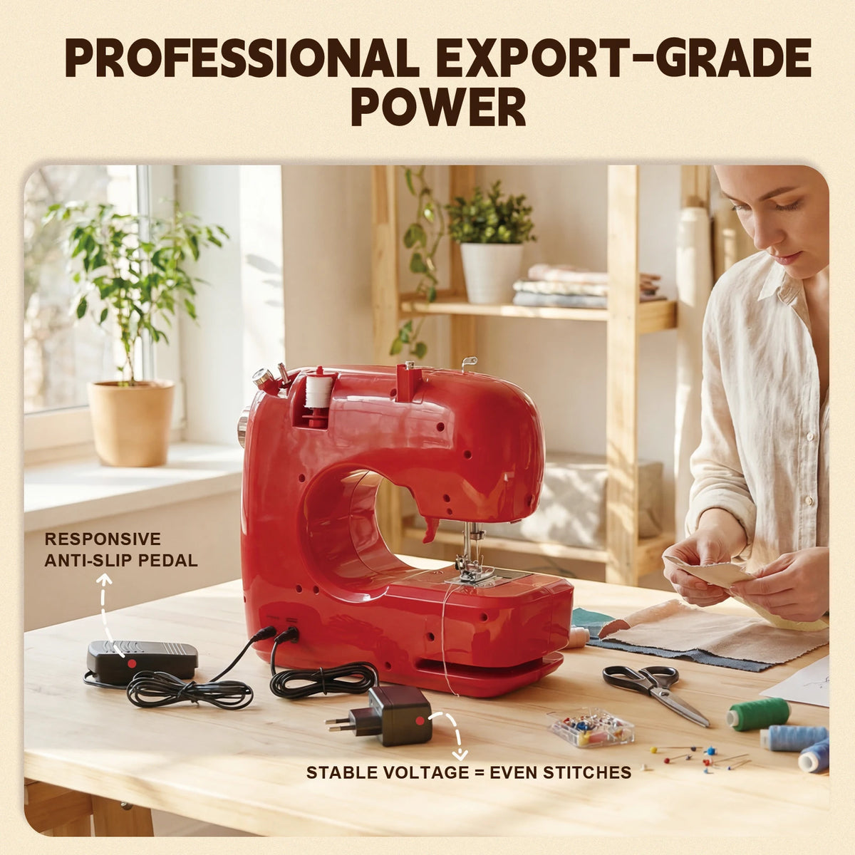 VICTOOL Mini Electric Sewing Machine Multifunctional Home