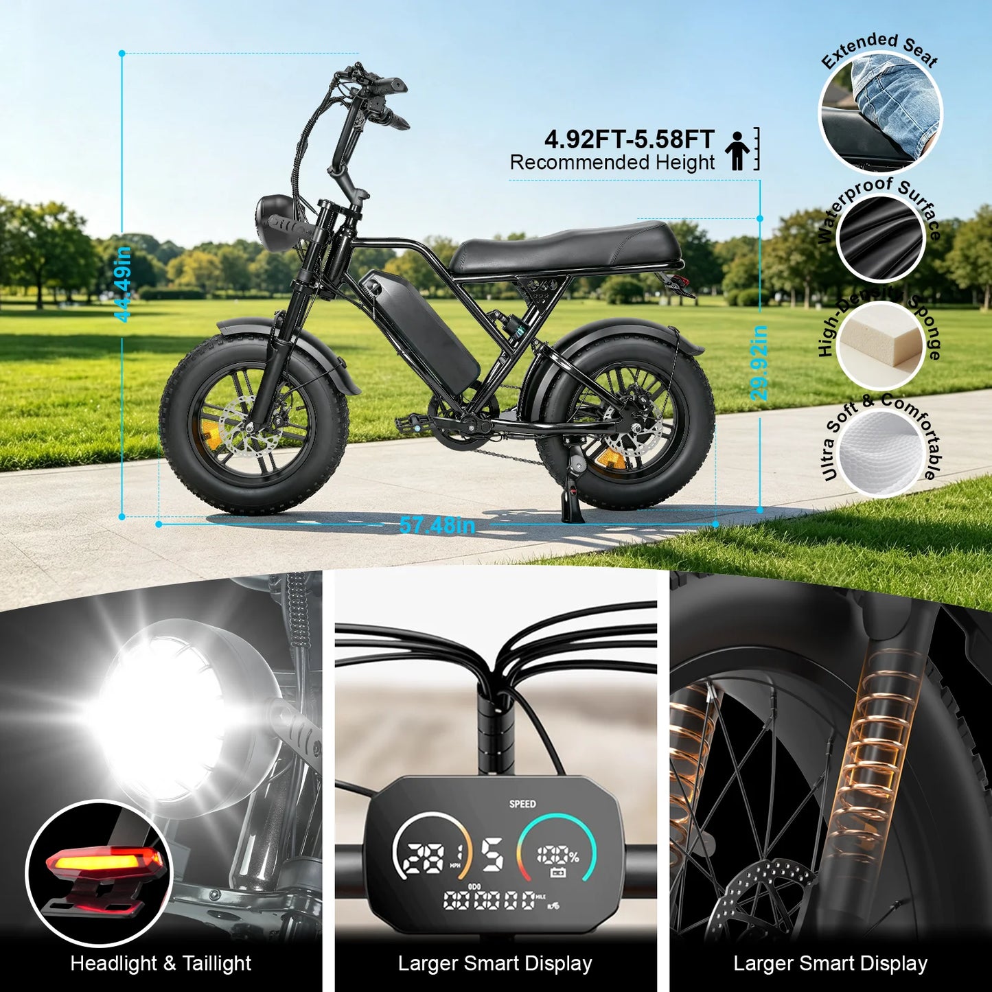 500W Mountain Ebike 36V 13Ah Lithium Battery