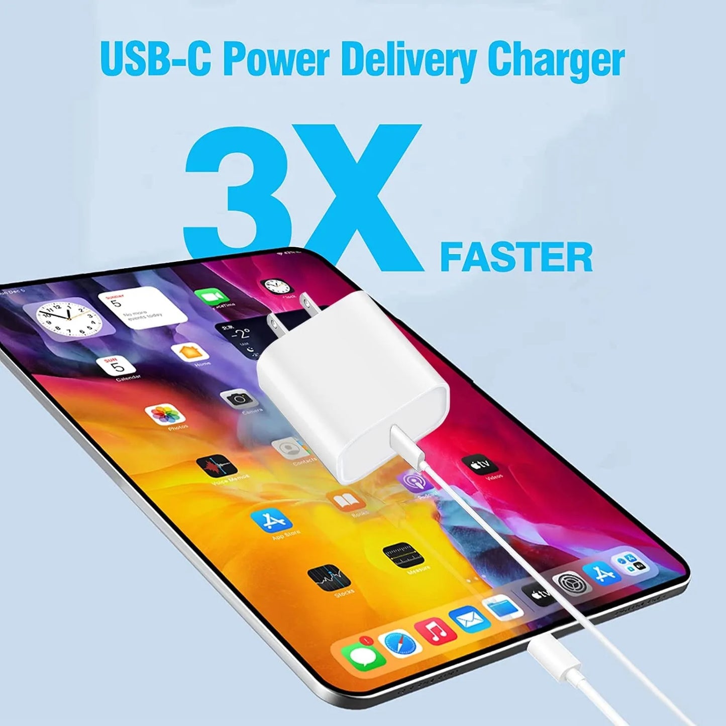 SANPRIO For iPhone16 Charger Fast Charging, For iPhone15 Charger,For iPad Charger Fast Charging Wall Charger with 6FT USB C to C Cable