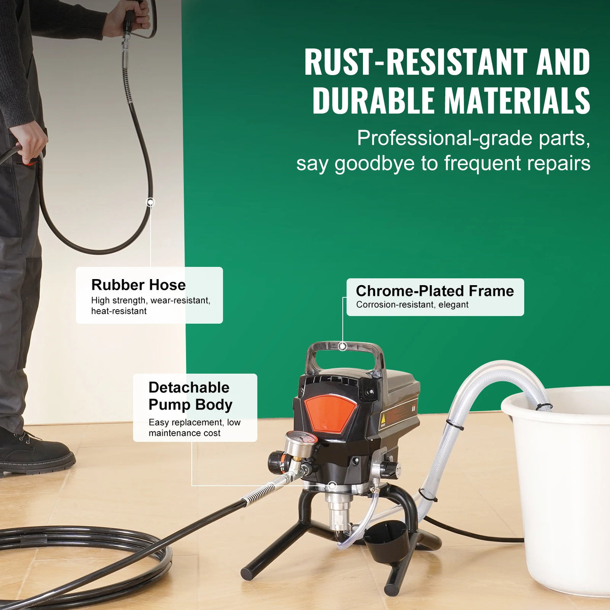 SucceBuy 750W 950W Airless Paint Sprayer 3000PSI