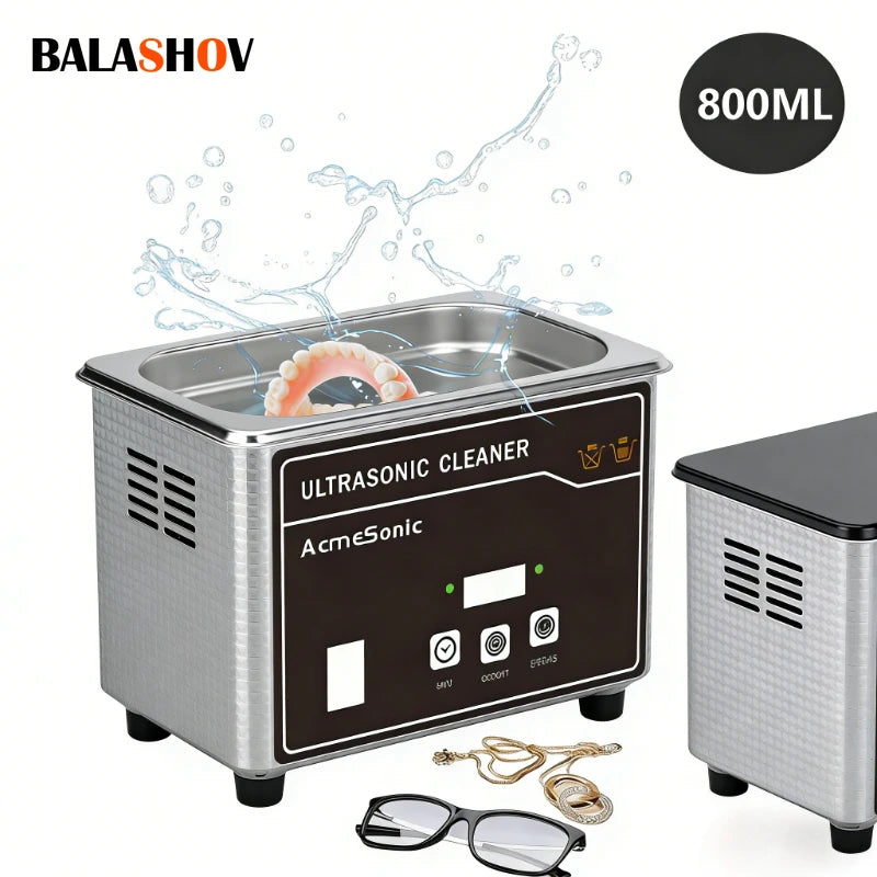 BALASHOV US 110V Portable Ultrasonic Cleaner, Sonic Cleaning Machine
