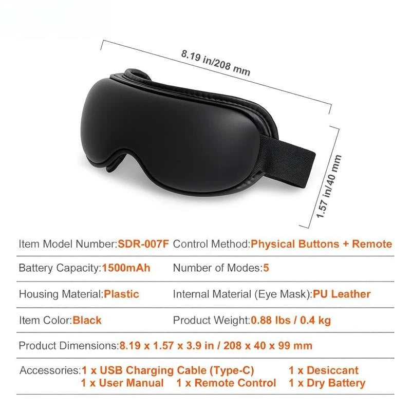 Eye Massager with Heat and Remote Control,