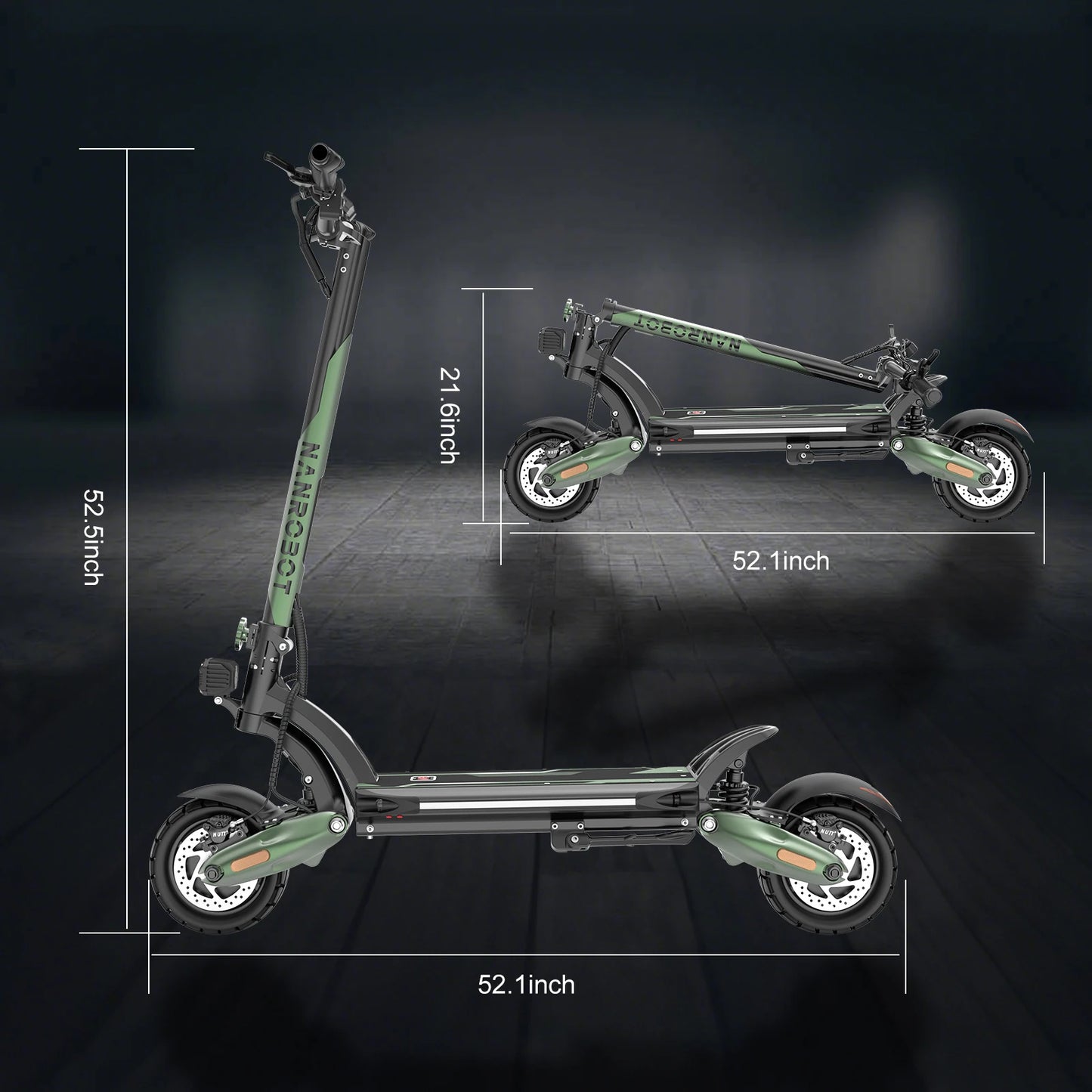 NANROBOT D6+ MAX Electric Scooter for Adults, 3000W Dual Motor