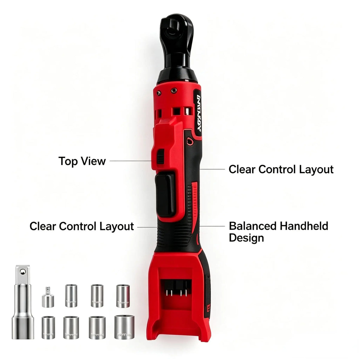 Side View Brushed Ratchet Wrench M-WALK