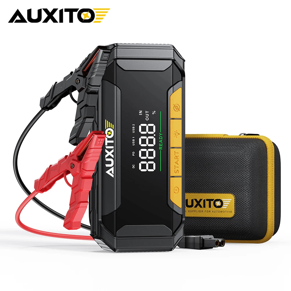 AUXITO 1Set Car Battery Jump Starter Boost Force Start Function