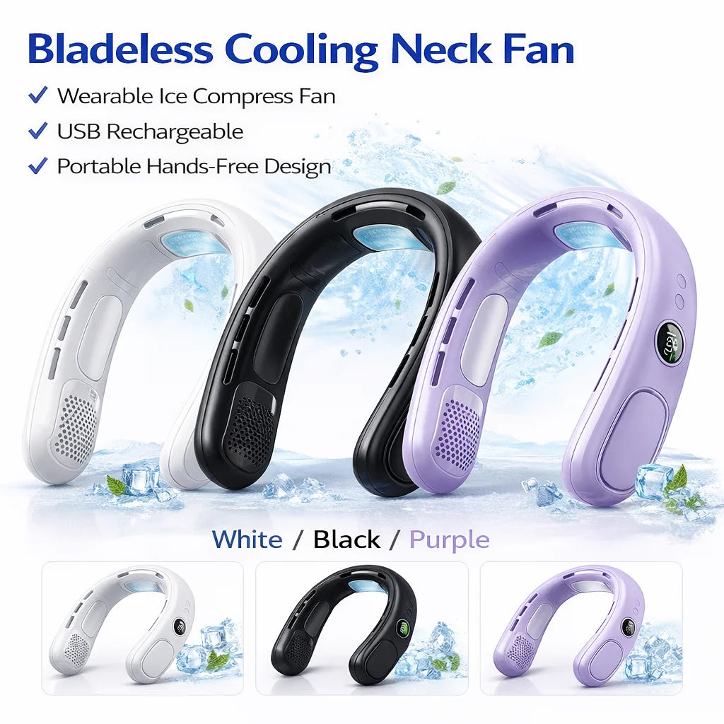 N90 Neck Fan Semiconductor Cooling 5-Speed Bladeless