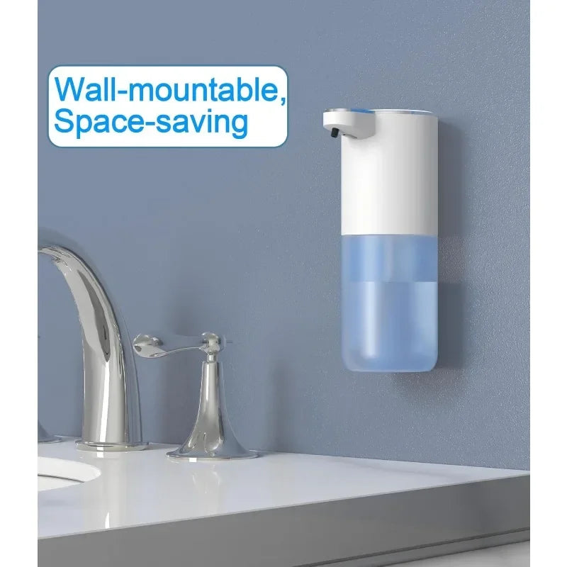 Foaming Soap Dispenser, Touchless Automatic Soap Dispenser , USB Rechargeable, 13.5oz/400ML Wall Mount Soap Dispenser