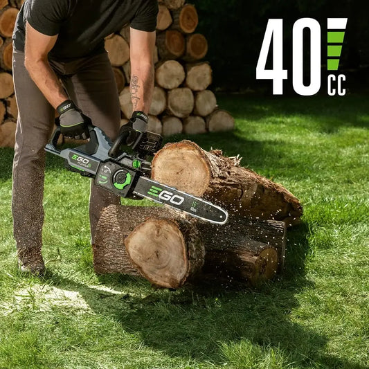 EGO Chain Saw, 16\u201d Battery Powered Chainsaw, Electric Cordless