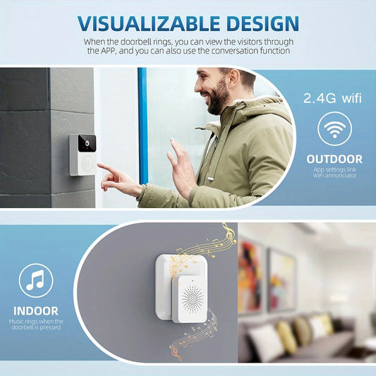 Tuya Smart Video Doorbell Camera HD Wireless