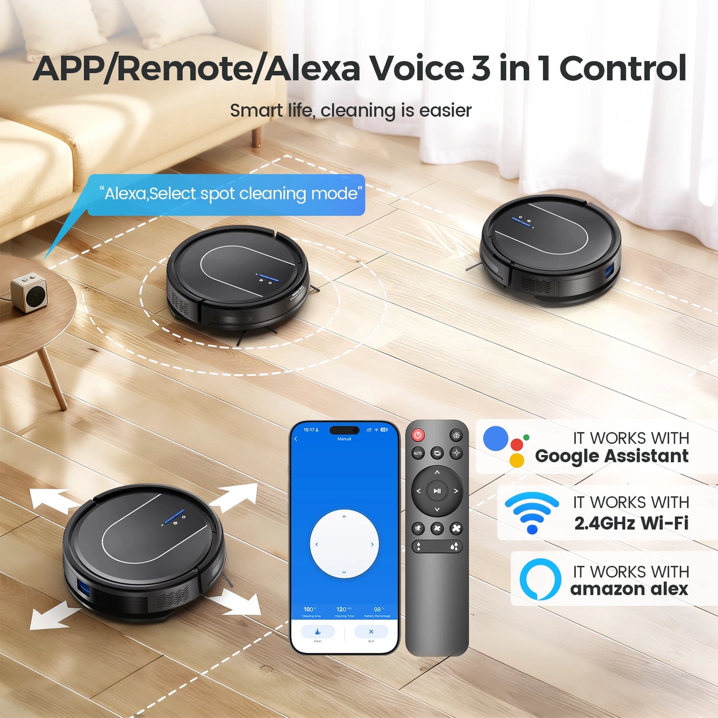 Vastorm E2 Robot Vacuum Cleaner