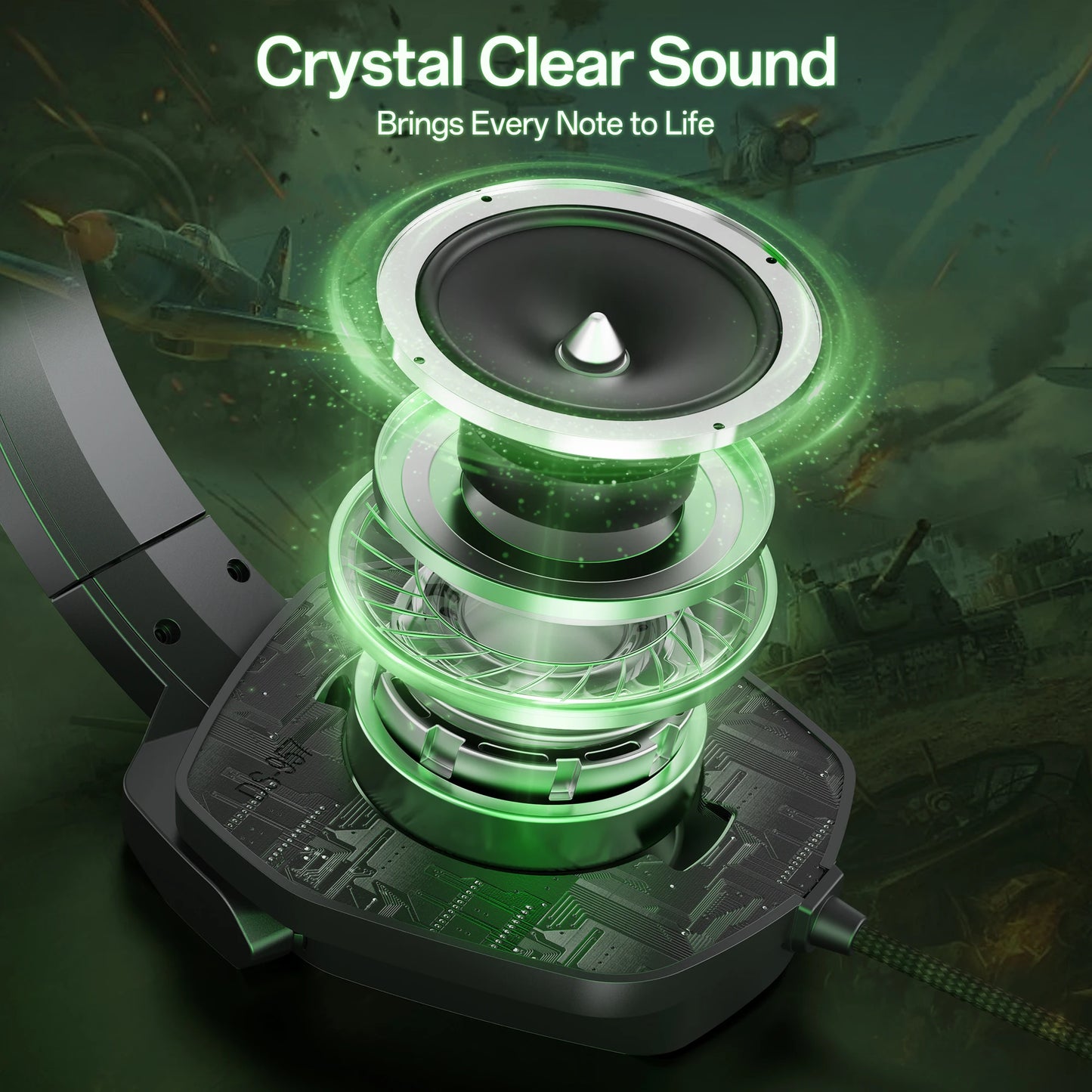 NUBWO N16 Gaming Headset - Noise Canceling Mic, Stereo Sound