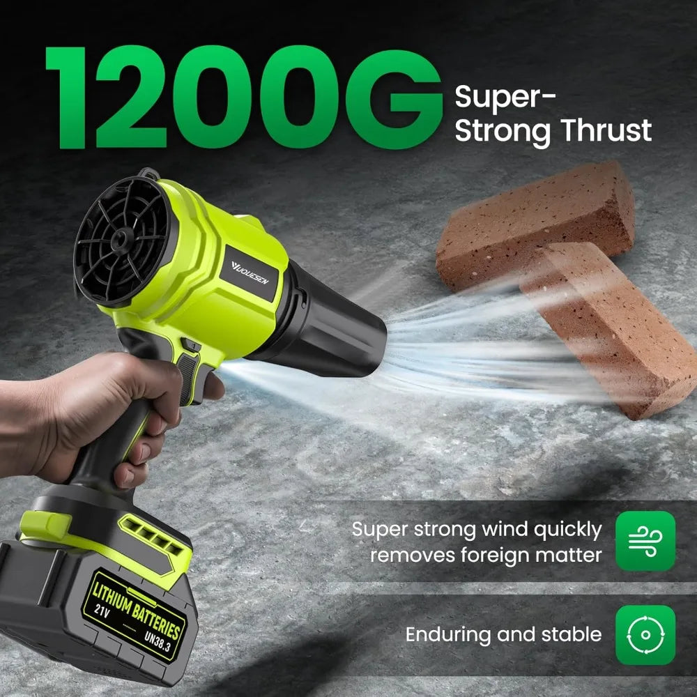 YUQUESEN Cordless Leaf Blower, Handheld Leaf Blower