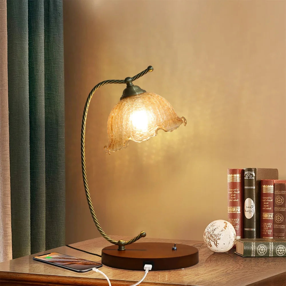 Mid-Century Bedside Table Lamp