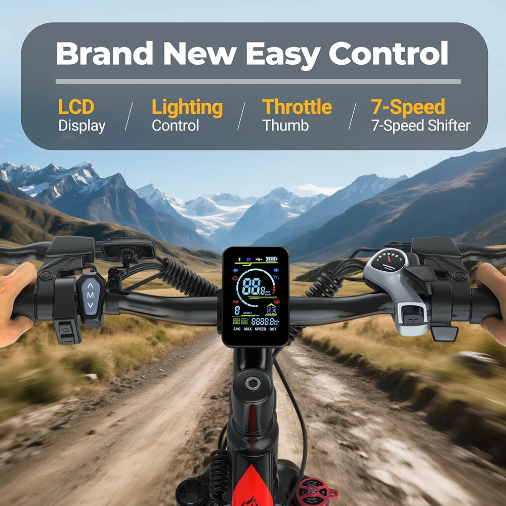 AOVOPRO BK520 26'' Electric Bicycle 750W Motor