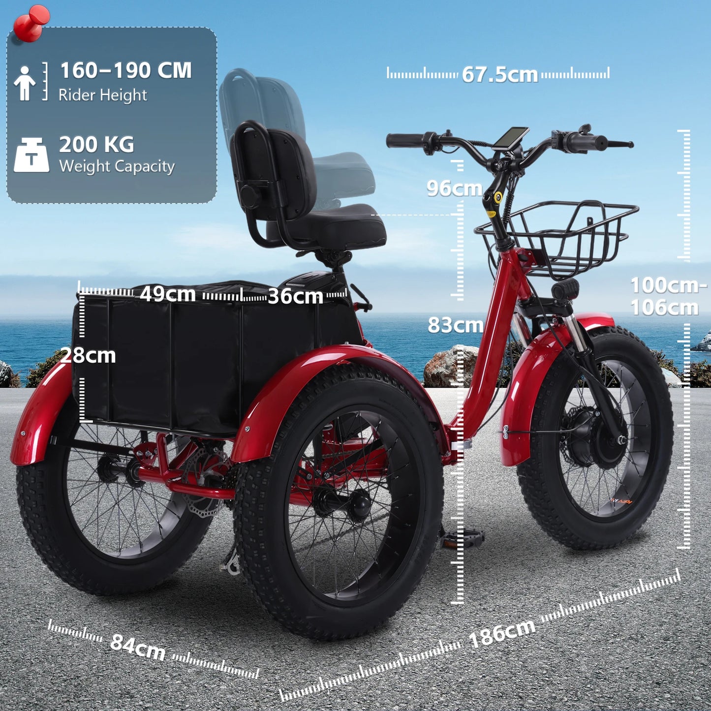 Shimano Adult Electric Tricycle