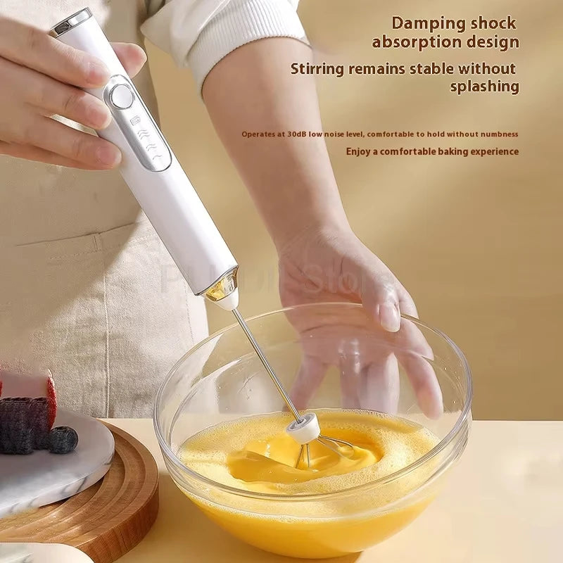 XIADYINJIA USB Electric Mixer, Handheld Coffee Milk Frother