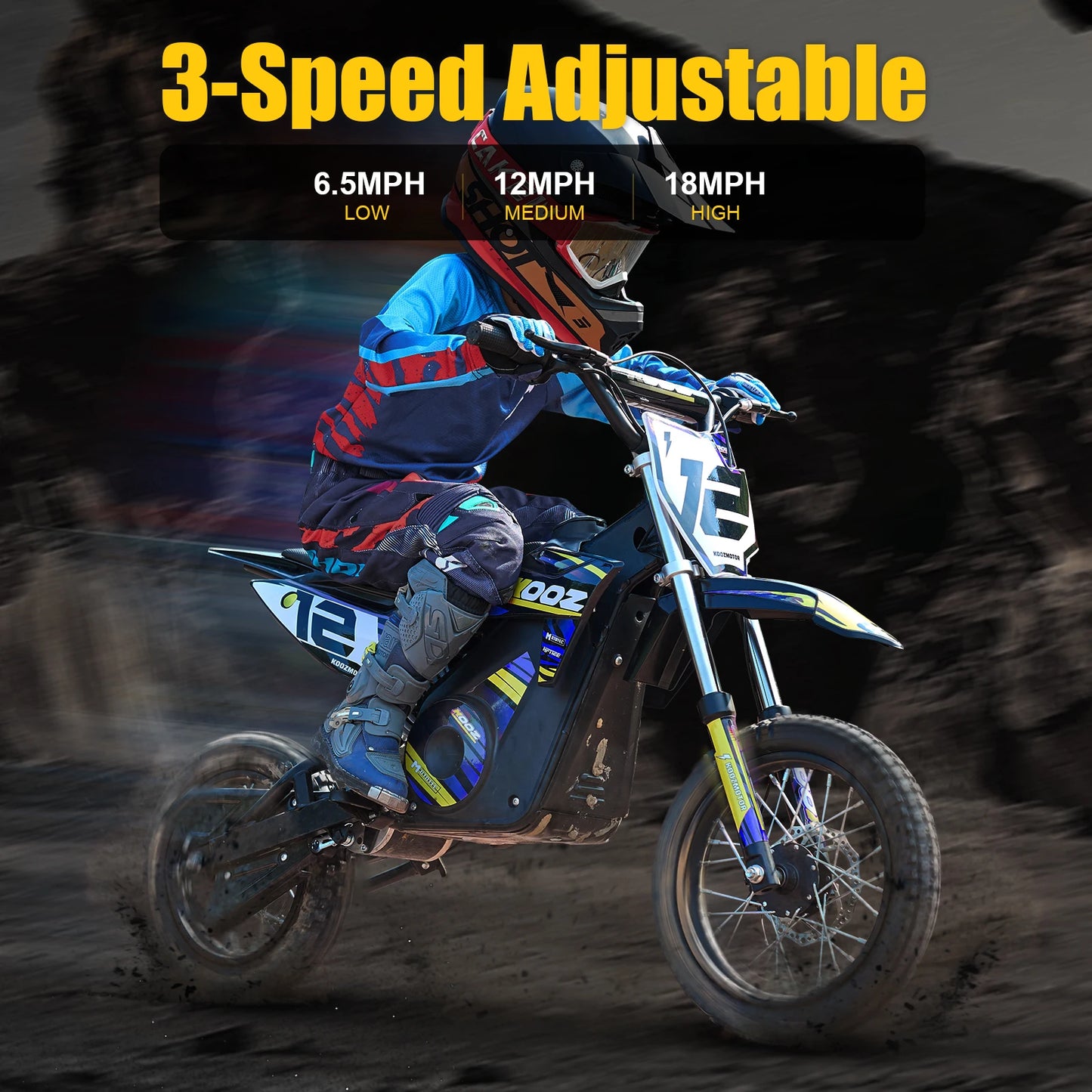 KOOZ HP112E 36V 1000W Electric Dirt Bike for Kids