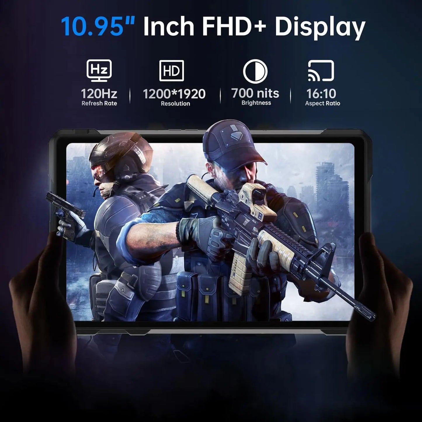 8849 TANK PAD Unihertz Rugged Projector Tablet